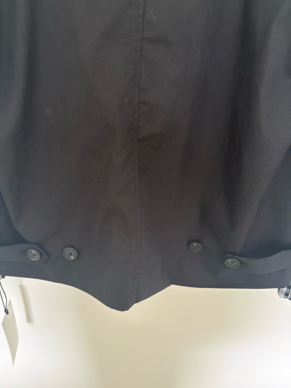 Bagatelle Collection Black Jacket with Gingham Trim – Size Large – NWT 🖤 - Picture 11 of 12